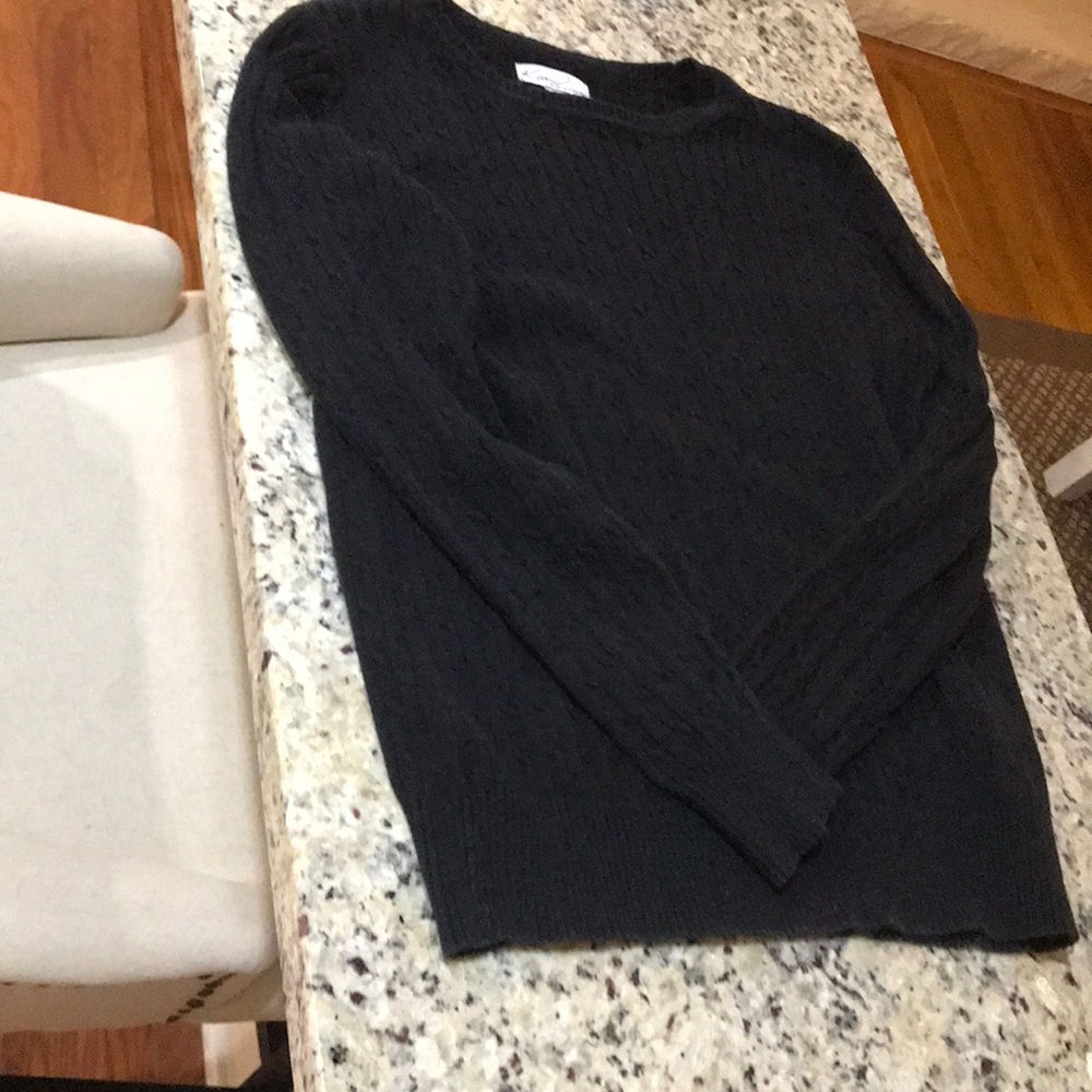 Black Cable Knit Sweater